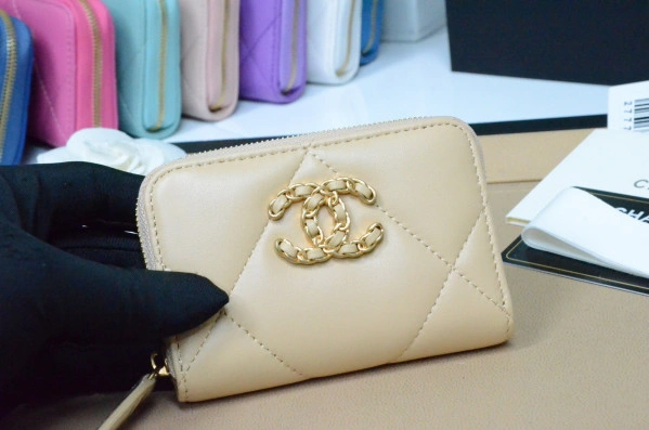 CHANEL 19 ZIPPED COIN PURSE EasyMatch 78 - Image 4