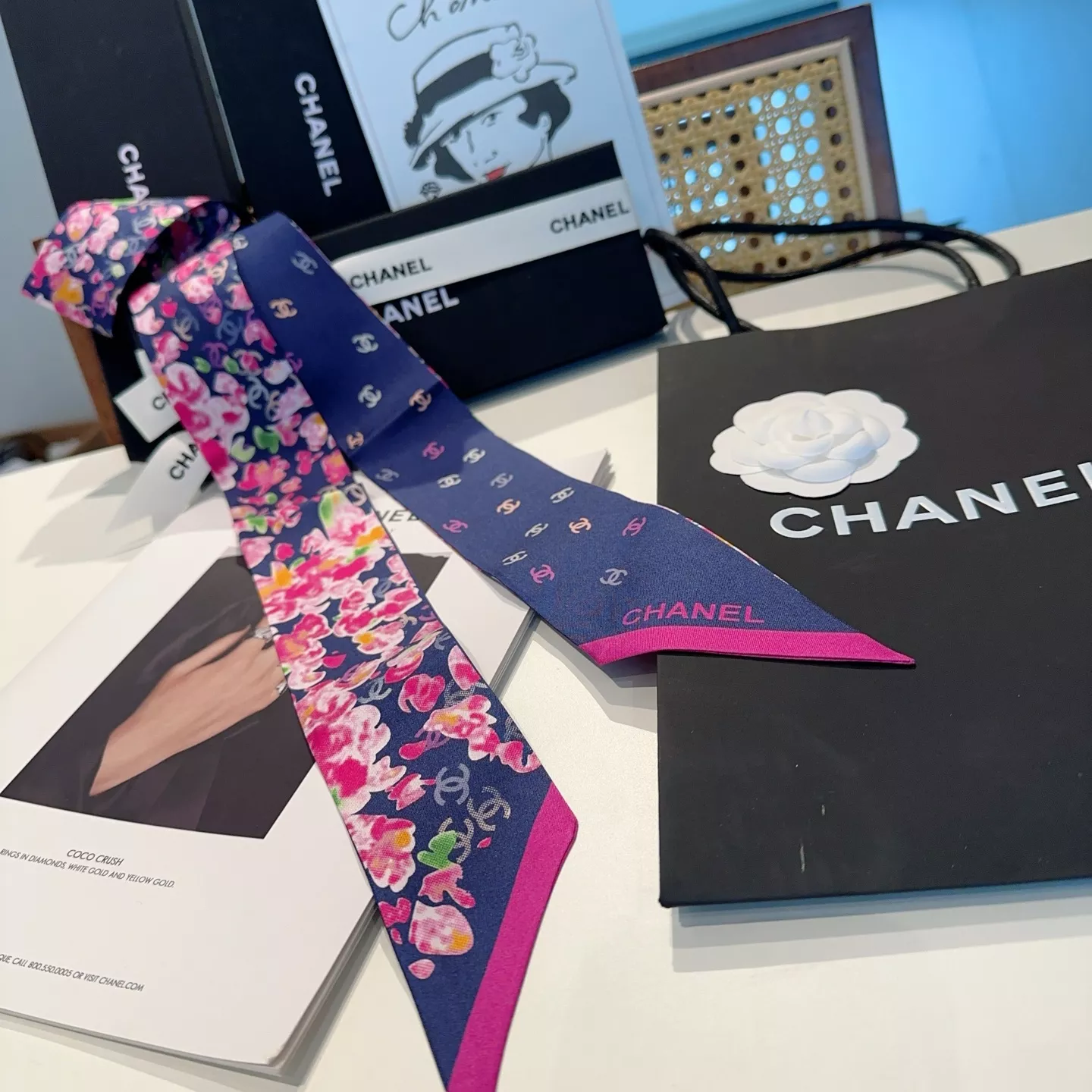 Chanel Silk Scarf SmartChoice 5639 - Image 3