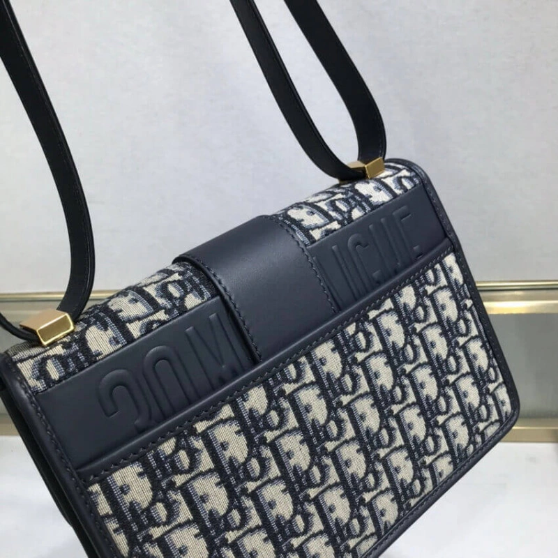 24 x 17 x Christian Dior 30 Montaigne Bag Blue Oblique Jacquard - Image 6