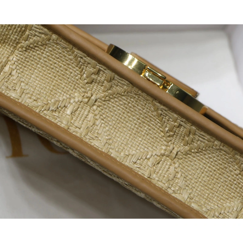 The 30 Mon Christian Dior 30 Montaigne Bag in Natural Cannage Raffia - Image 7