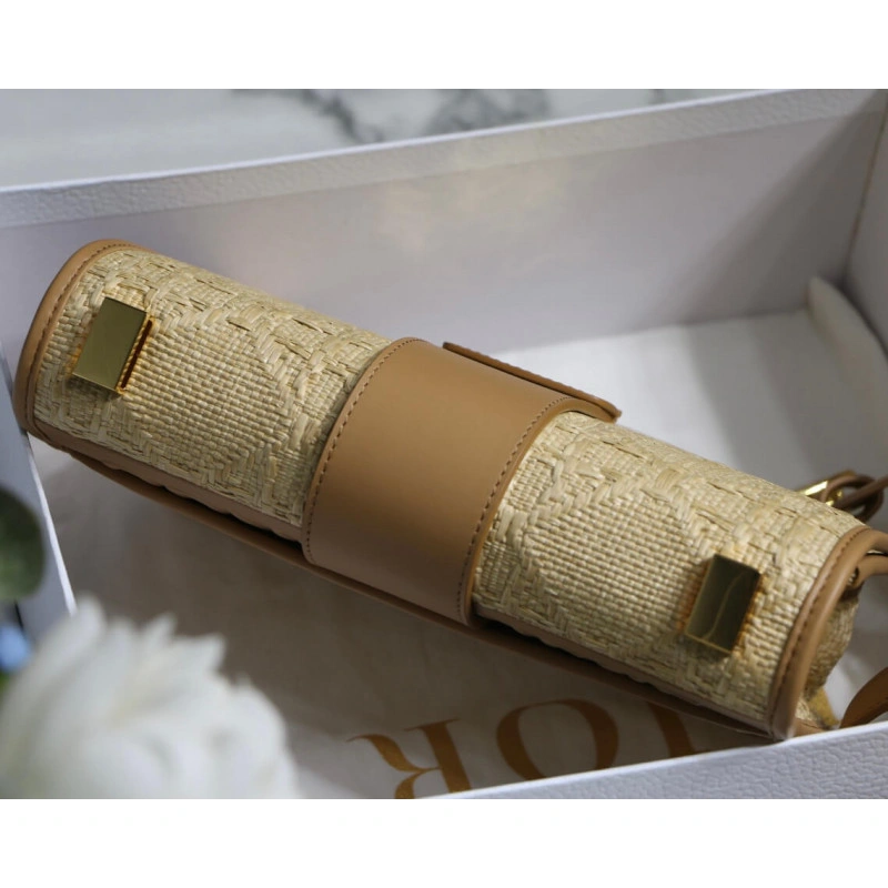 The 30 Mon Christian Dior 30 Montaigne Bag in Natural Cannage Raffia - Image 8