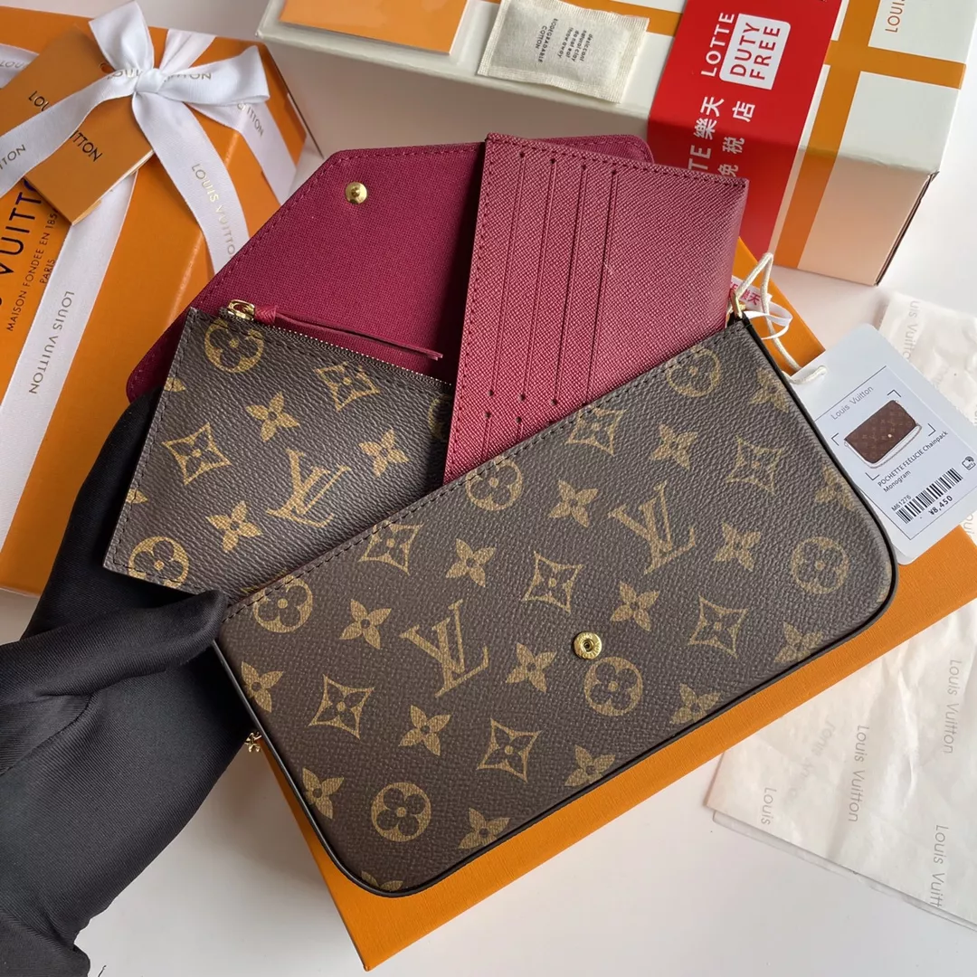 Comfortable 519 Louis Vuitton AAA Quality Wallets For Women - Image 7