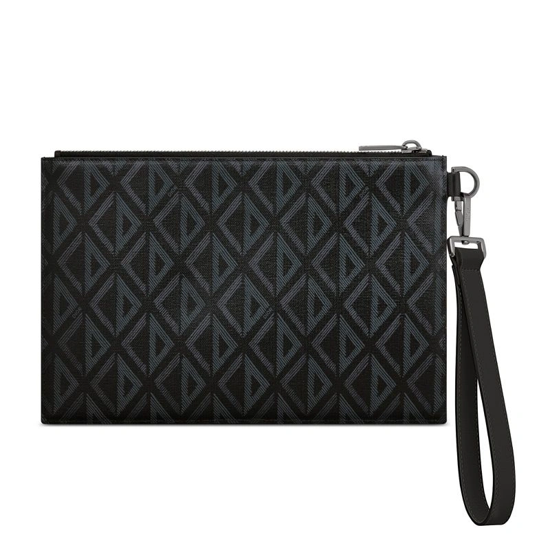 Dior A5 Pouch In CD Diamond Canvas Black SmartChoice 3515 - Image 3