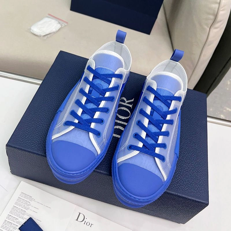 Dior B23 Sneakers Unisex Oblique Motif Canvas Blue StreetReady 4468 - Image 3