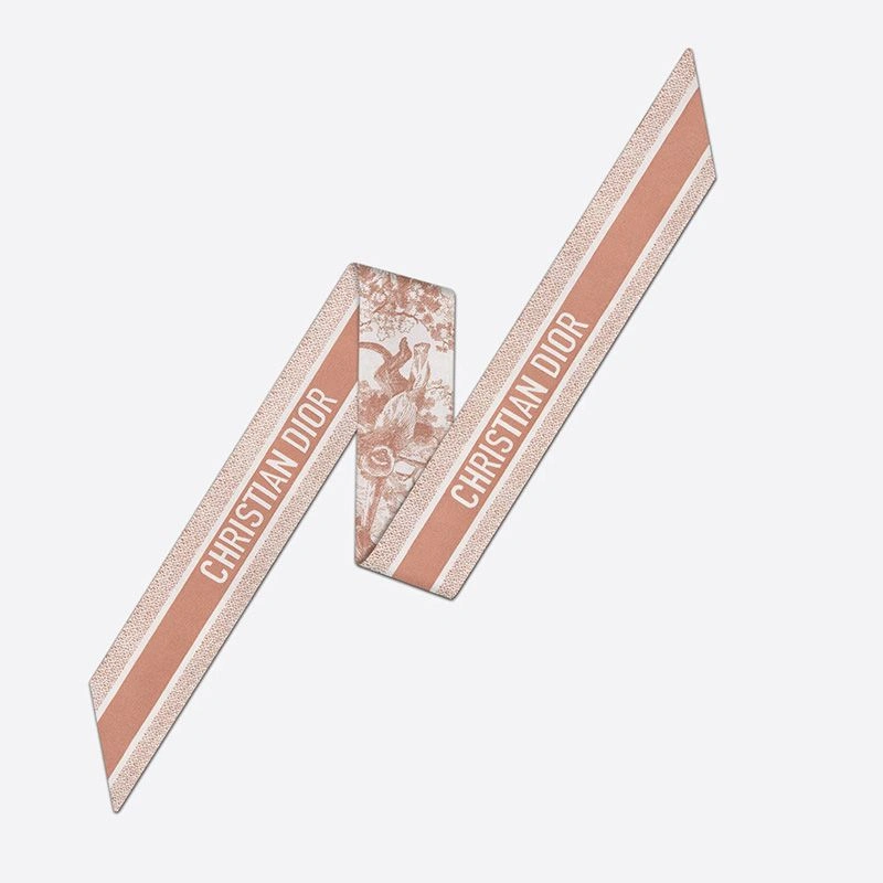 Dior Mitzah Twill Toile de Jouy Motif Silk Cherry NewStyle 5622 - Image 3