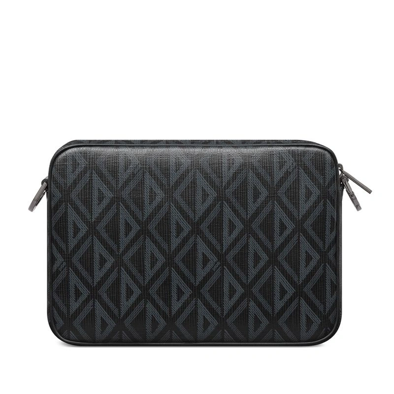 Dior Saddle Triple Pouch In CD Diamond Motif Canvas Black SmartChoice 484 - Image 3
