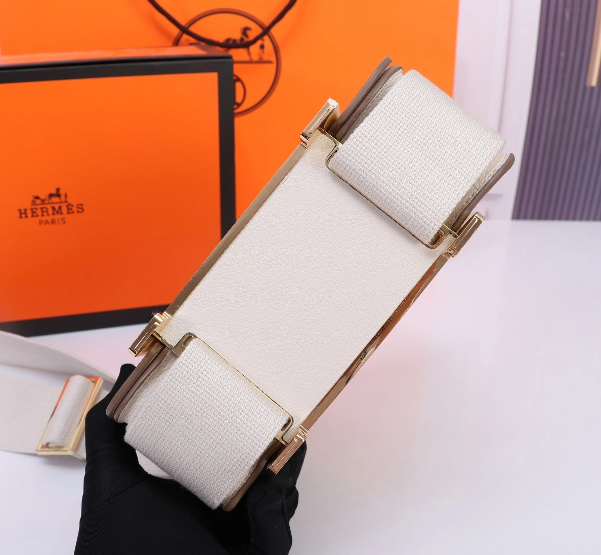 Durable 7781 Hermes AAA Quality Messenger Bags For Women - Image 7