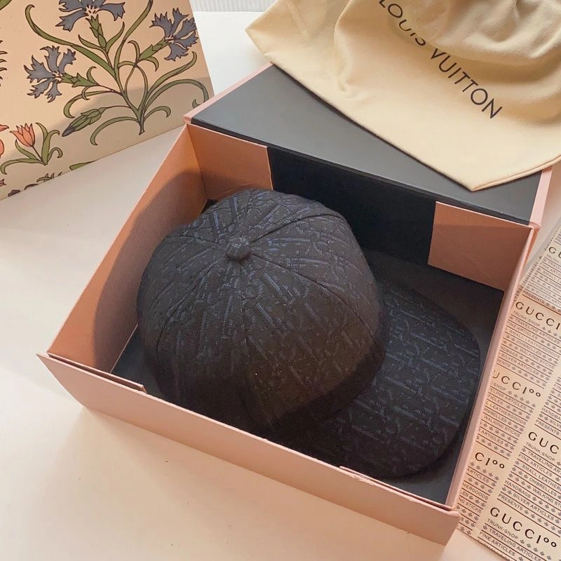 Fashionable 4402 Dior Baseball Cap Oblique Motif Canvas Black - Image 3