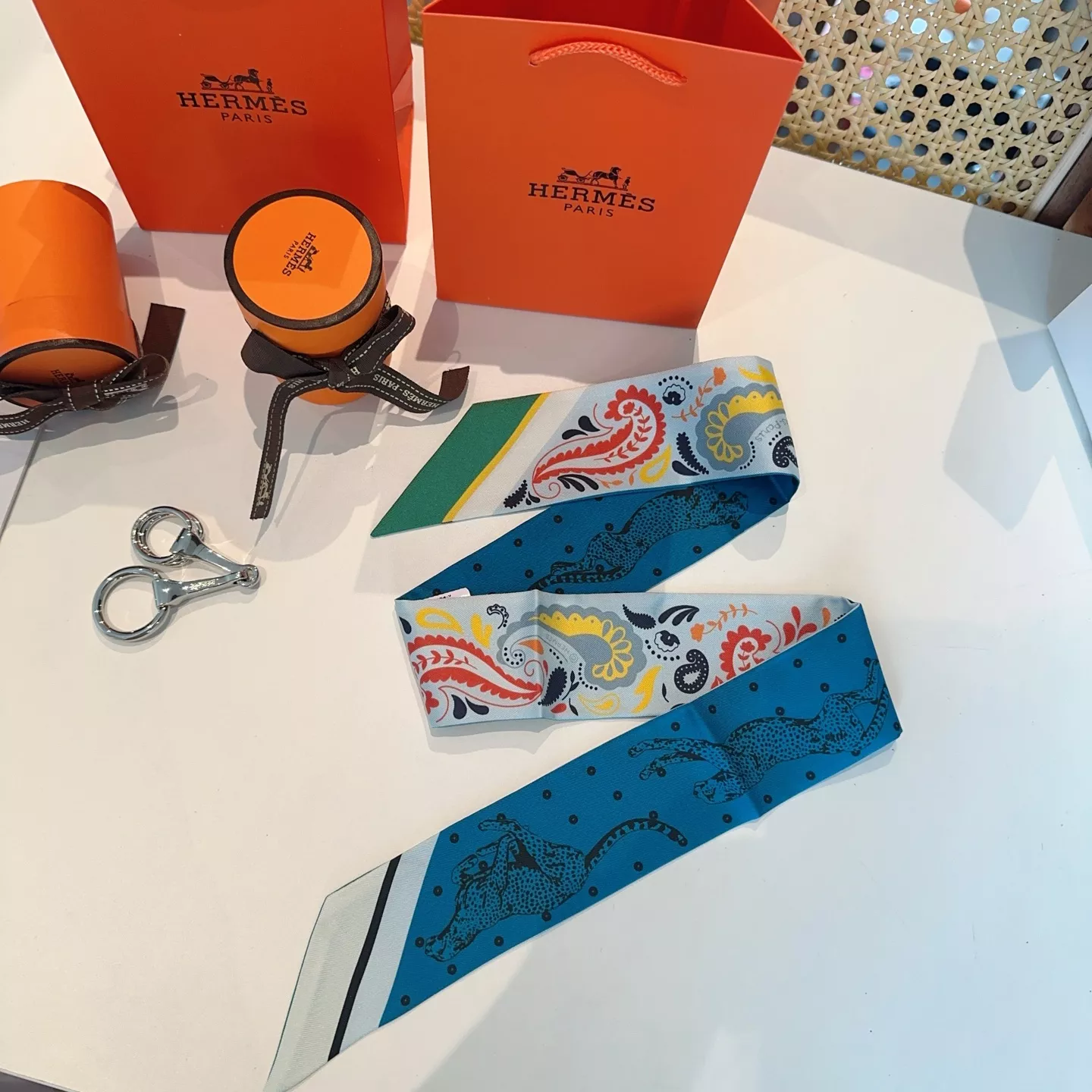 Flexible 3802 Hermes Silk Scarf