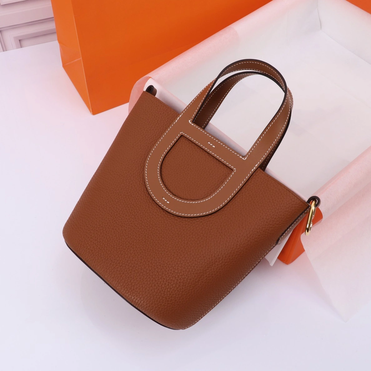 Hermes AAA Quality Handbags In Gold For Women Efficient 8775 - Image 3