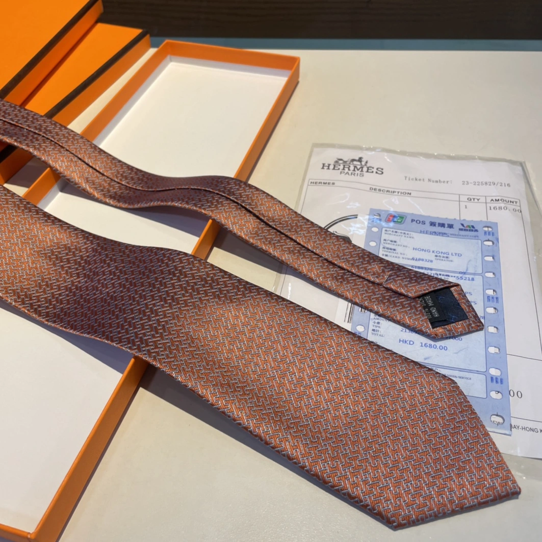 Hermes Necktie For Men Comfortable 7745