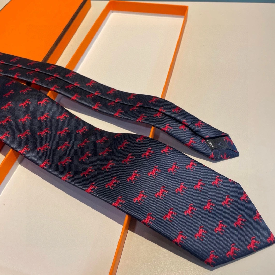 Hermes Necktie For Men Durable 9219 - Image 5