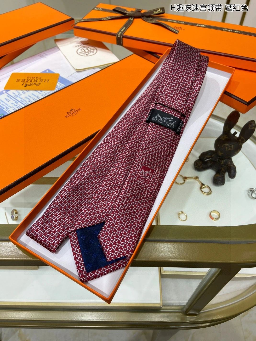 Hermes Necktie For Men EyeCatching 2769 - Image 3