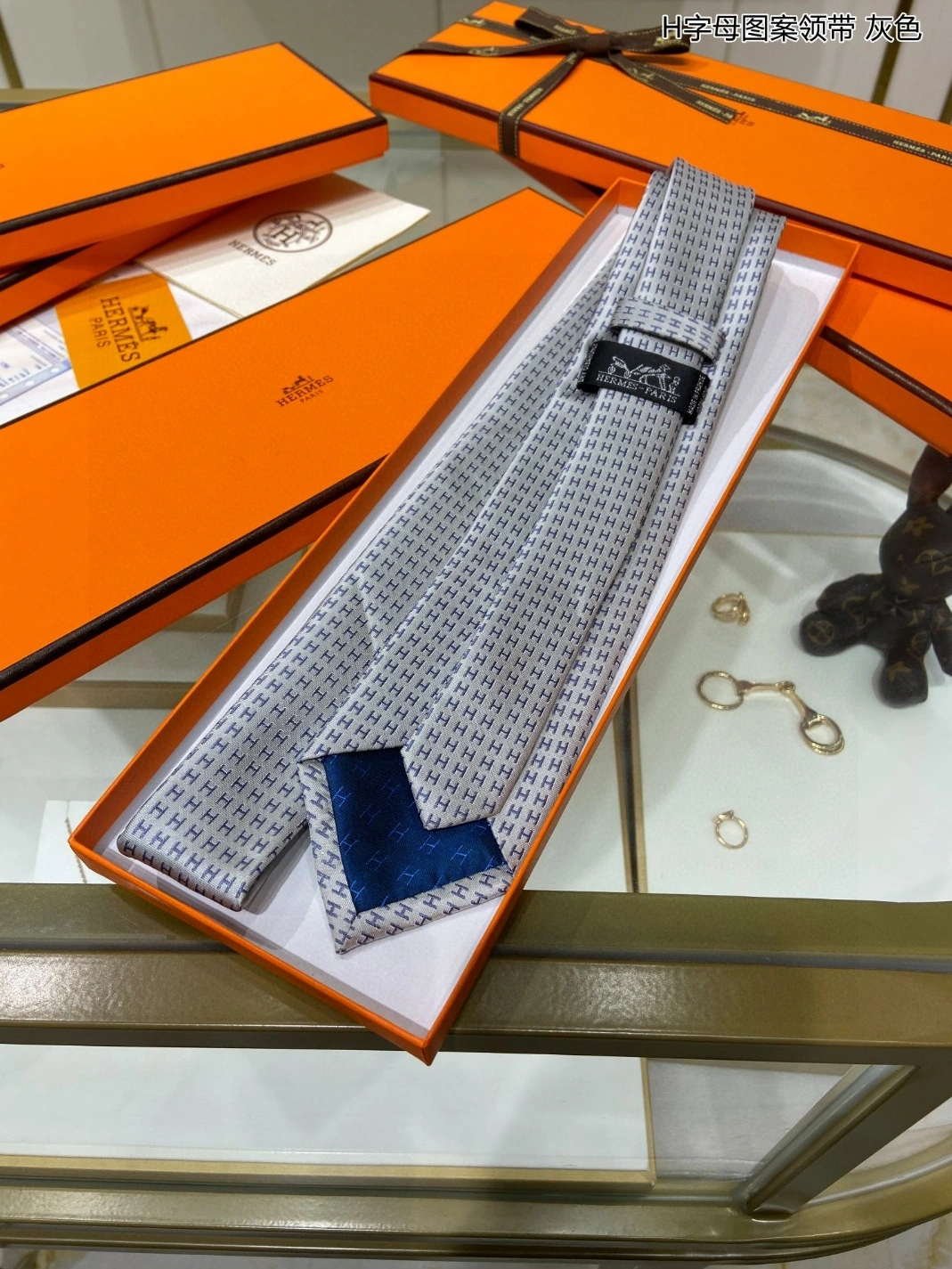 Hermes Necktie For Men GoodFit 3538 - Image 3