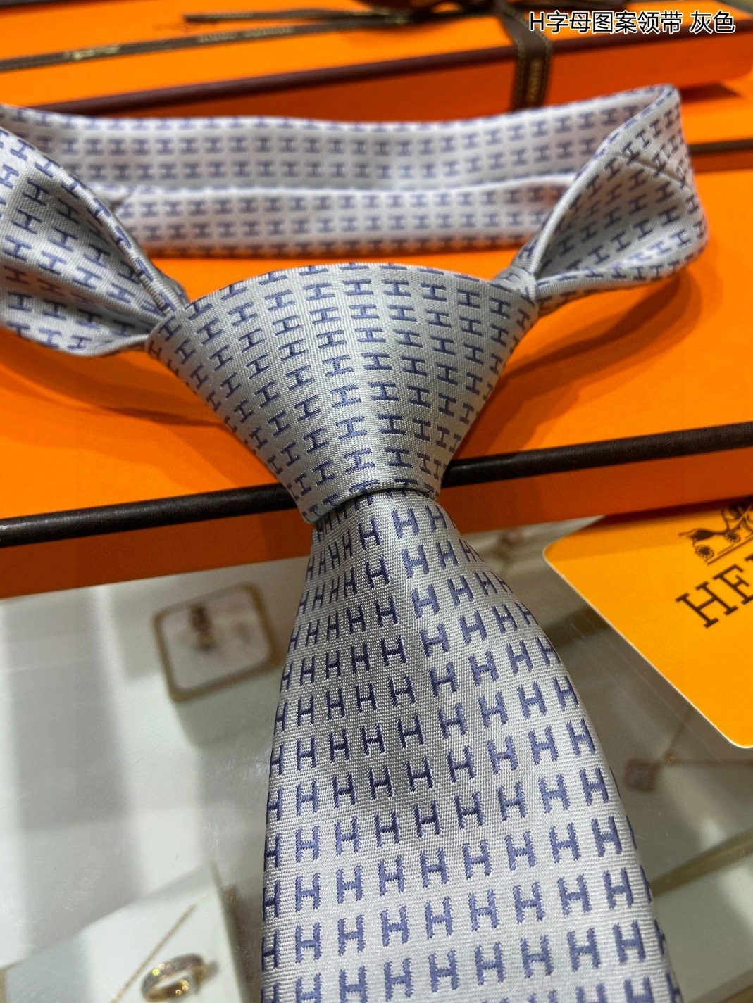 Hermes Necktie For Men GoodFit 3538 - Image 4