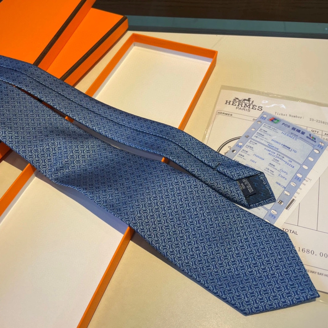 Hermes Necktie For Men Modern 3877 - Image 5