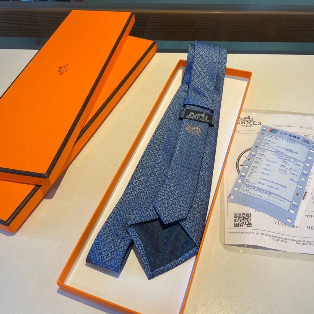 Hermes Necktie For Men Modern 3877 - Image 6