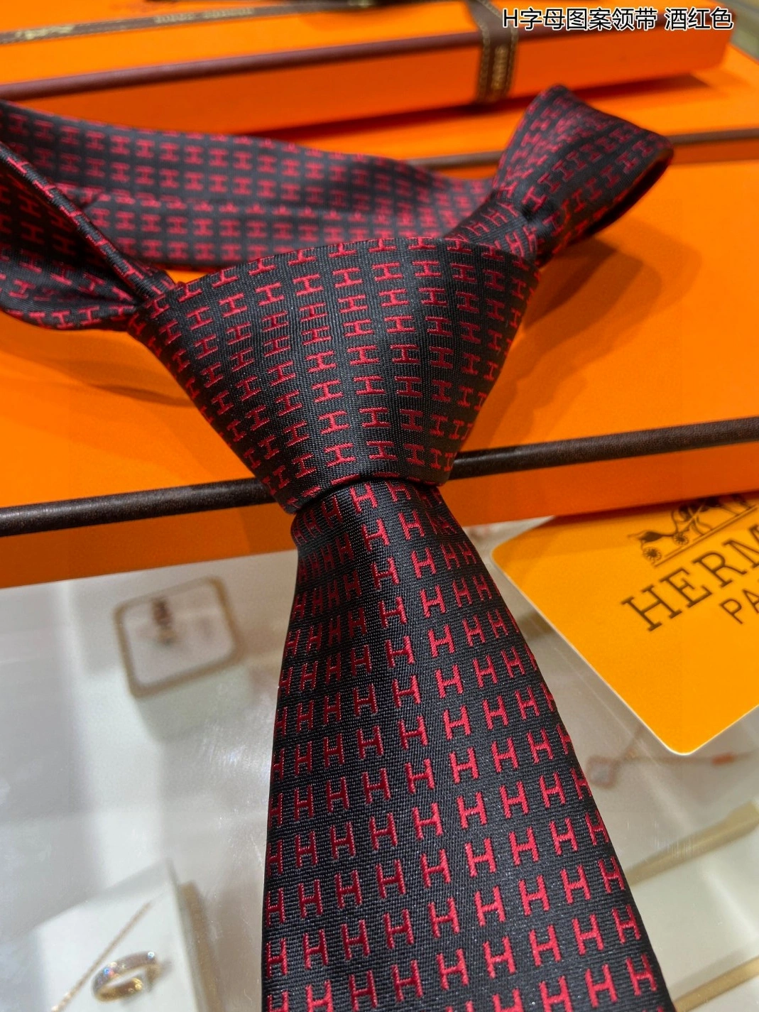 Hermes Necktie For Men Stylish 5764 - Image 4