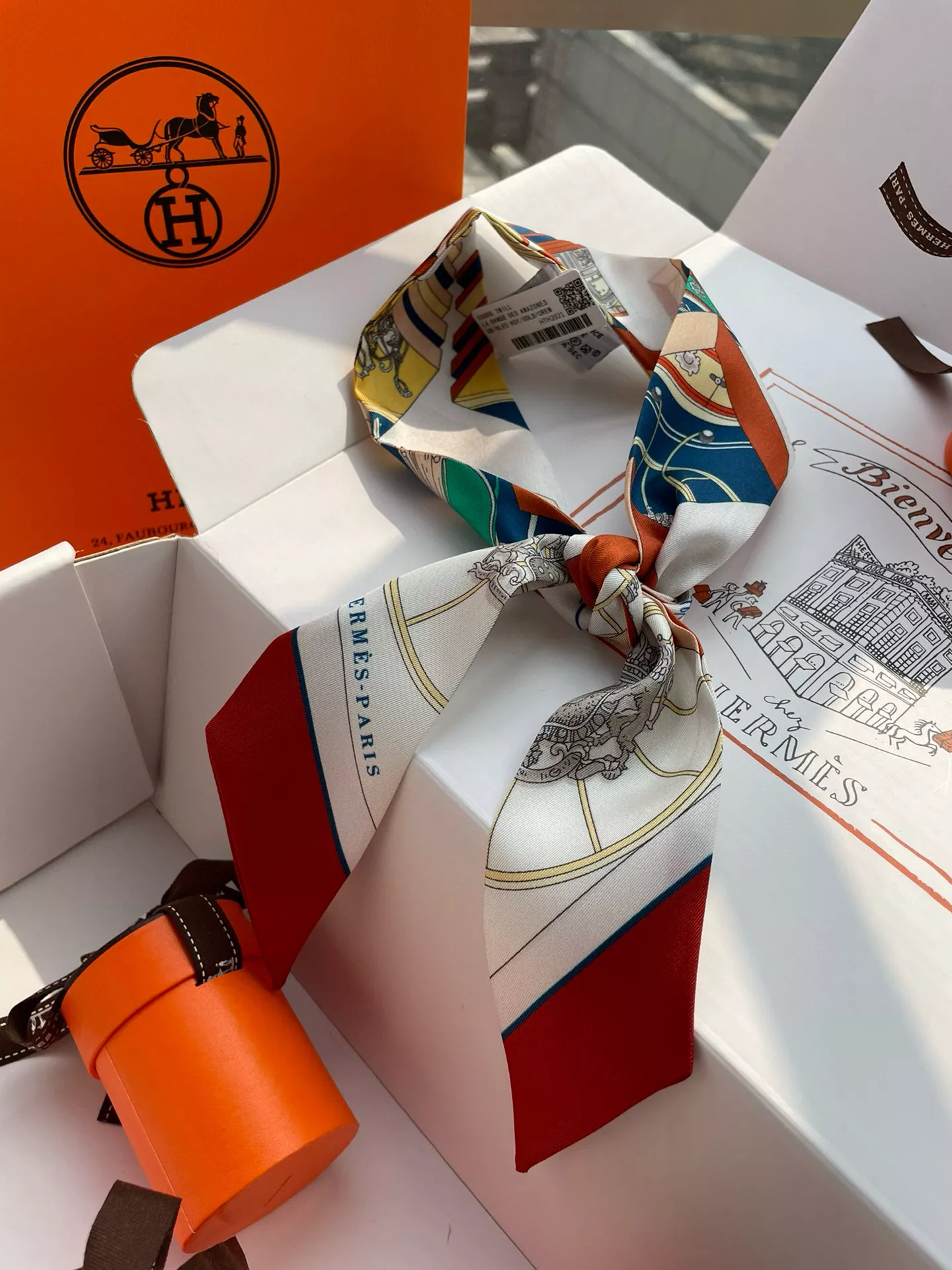 Hermes Silk Scarf Stylish 9286