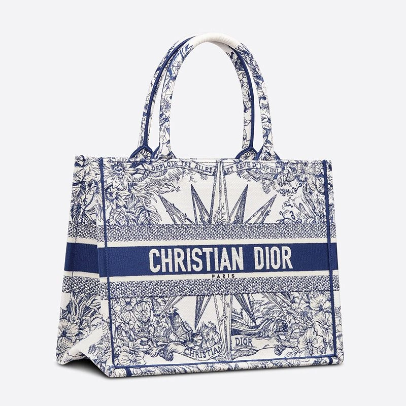 HighQuality 3362 Dior Book Tote In Reve d'Infini Motif Canvas Blue - Image 3