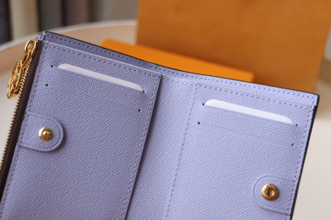 Louis Vuitton AAA Quality Card Case In Purple Cozy 1164 - Image 7