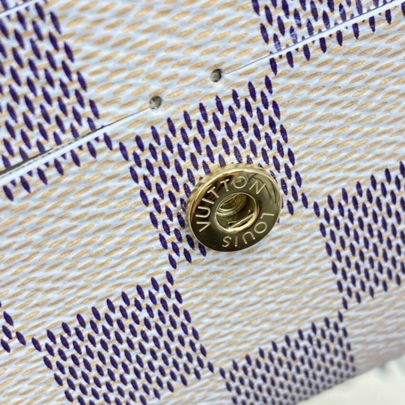 Rose Ball Louis Vuitton Damier Azur Emilie Wallet Pink - Image 8