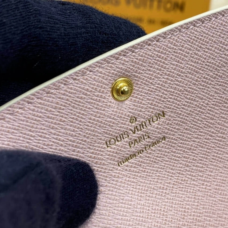Rose Ball Louis Vuitton Damier Azur Emilie Wallet Pink - Image 10