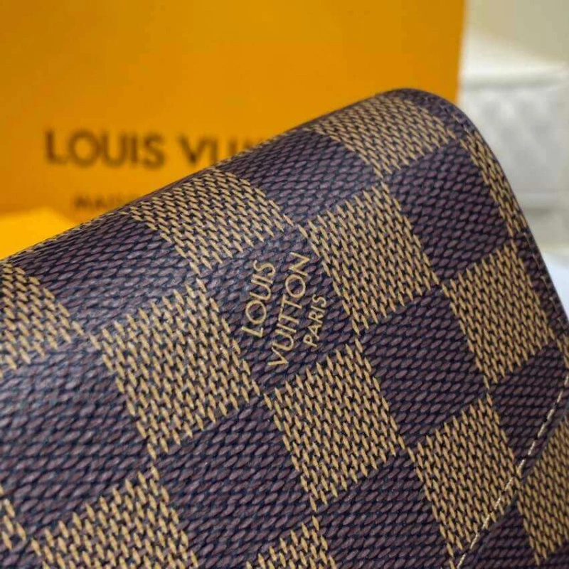 Press stu Louis Vuitton Damier Ebene Sarah Wallet Brown - Image 5