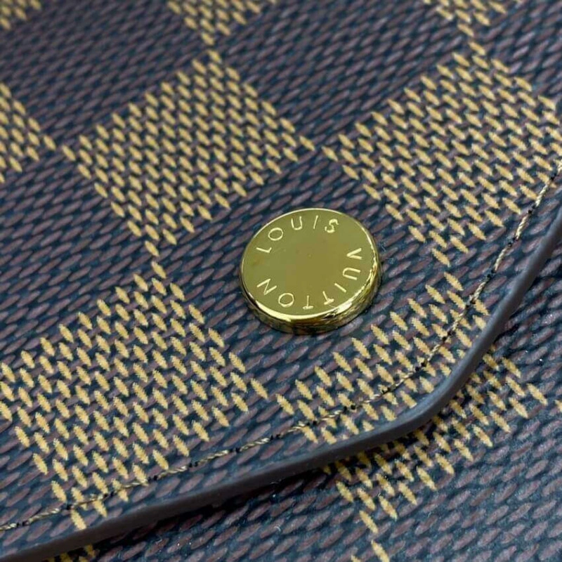 Press stu Louis Vuitton Damier Ebene Sarah Wallet Brown - Image 6