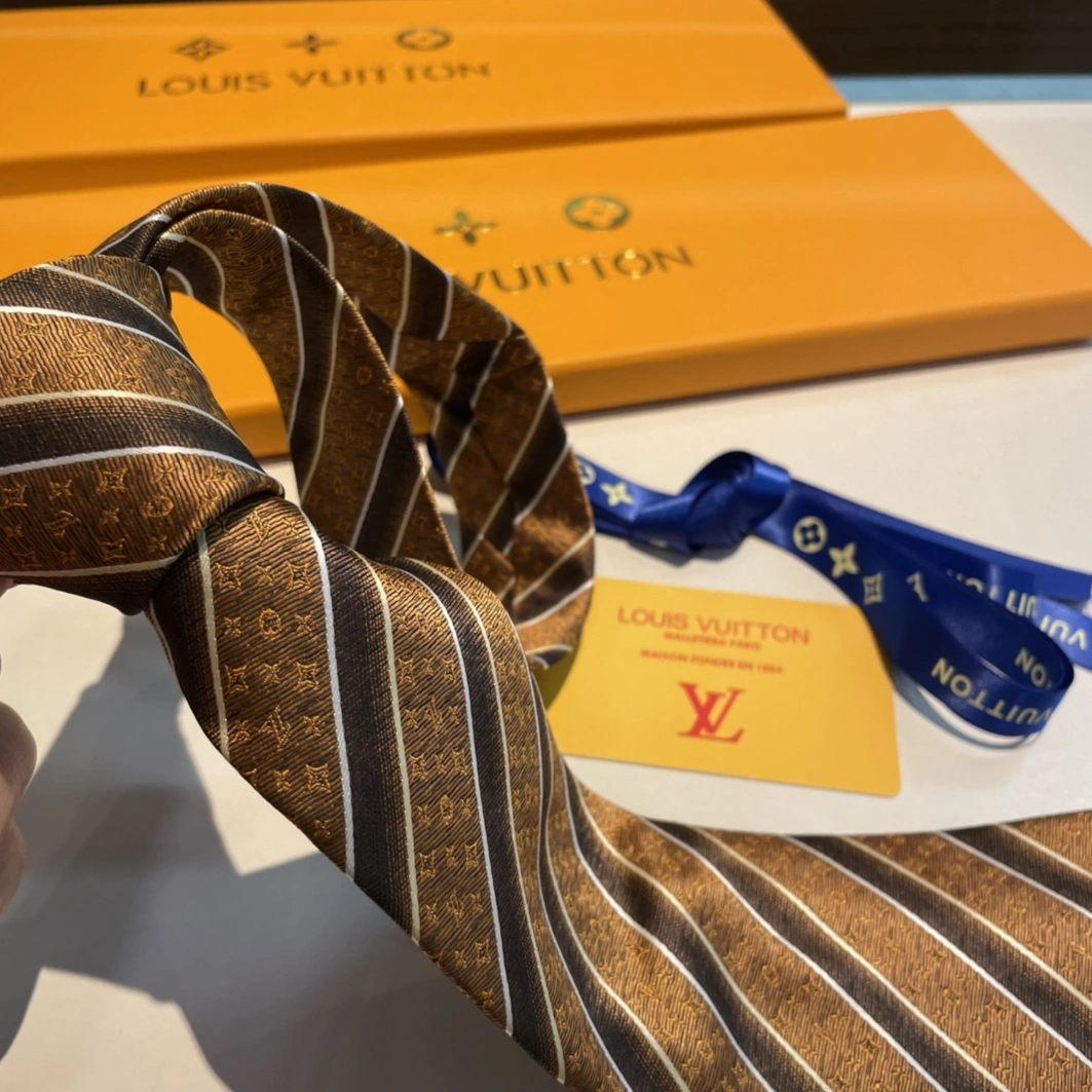 Louis Vuitton LV Necktie For Men Vibrant 2824 - Image 3