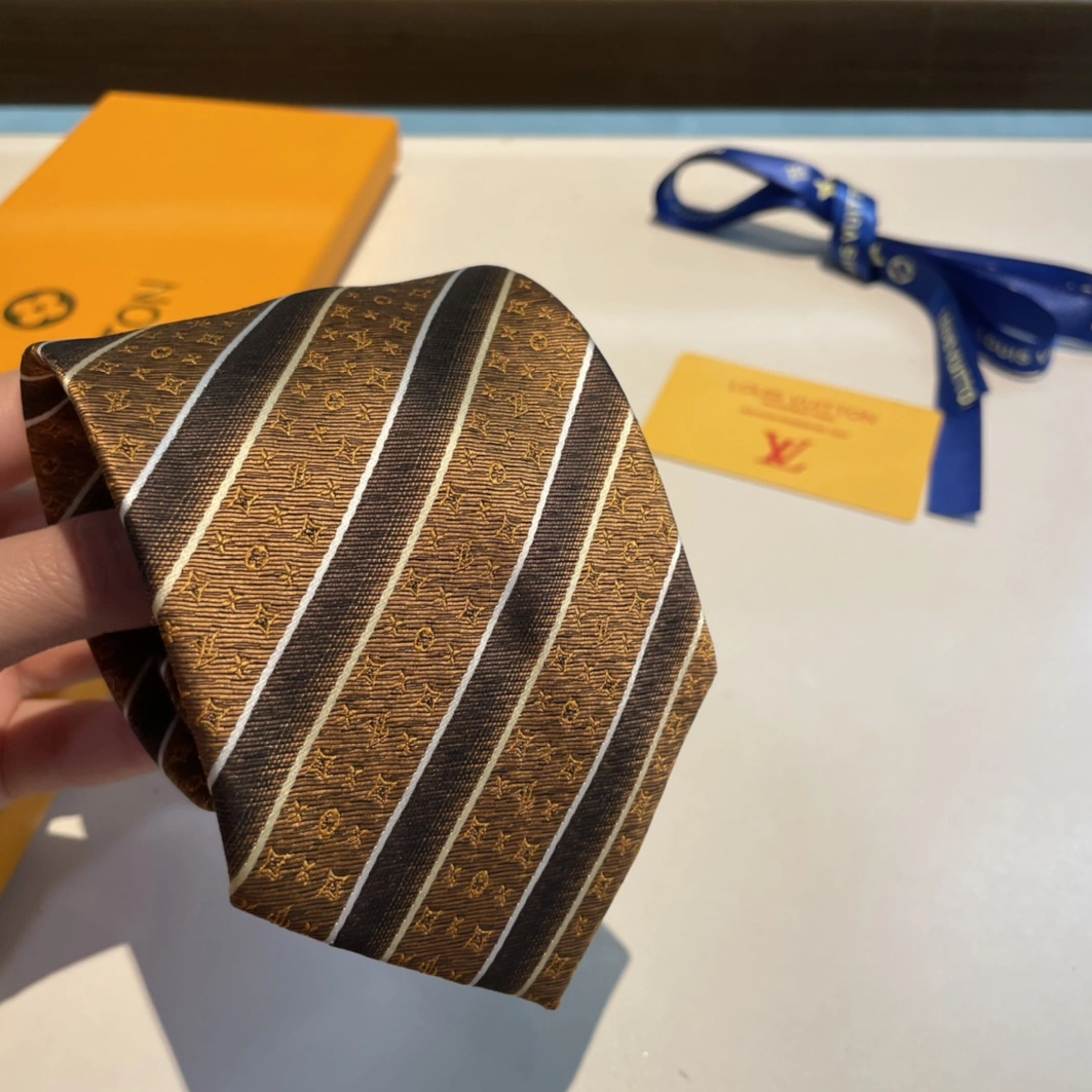 Louis Vuitton LV Necktie For Men Vibrant 2824 - Image 4