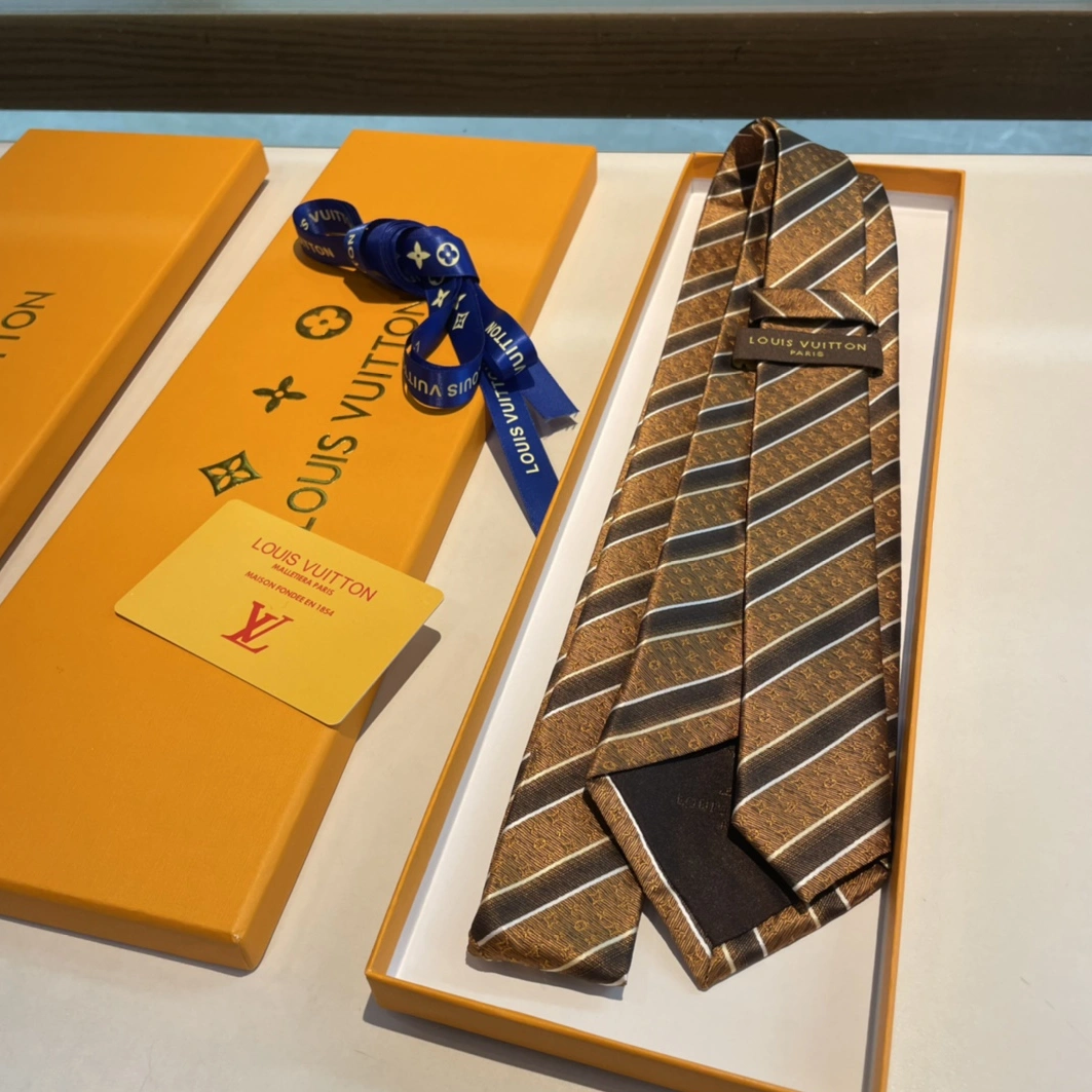 Louis Vuitton LV Necktie For Men Vibrant 2824 - Image 7