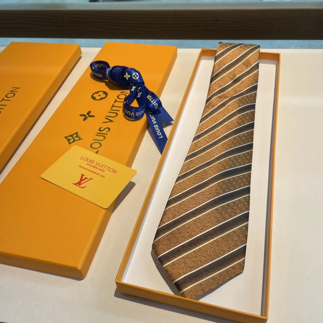 Louis Vuitton LV Necktie For Men Vibrant 2824 - Image 8