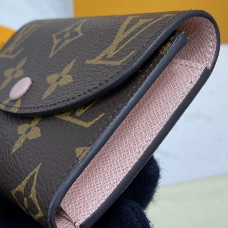 Pressstud Louis Vuitton Monogram Canvas Rosalie Coin Purse Pink - Image 5