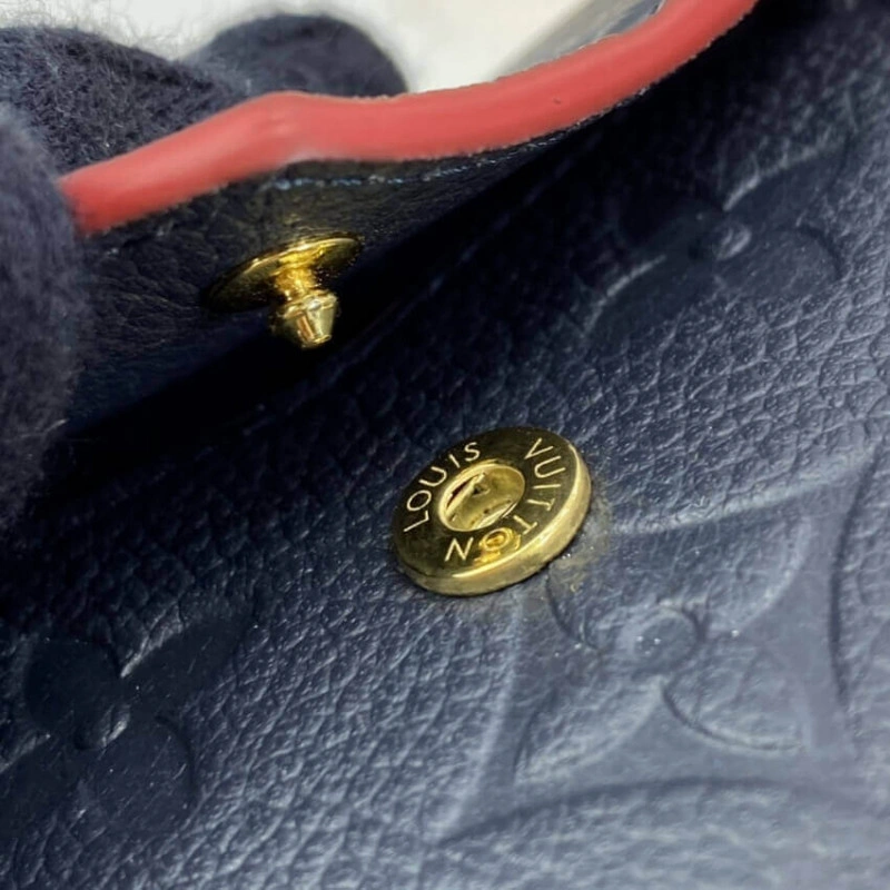 3 card sl Louis Vuitton Monogram Empreinte Card Holder Recto Verso Blue - Image 7