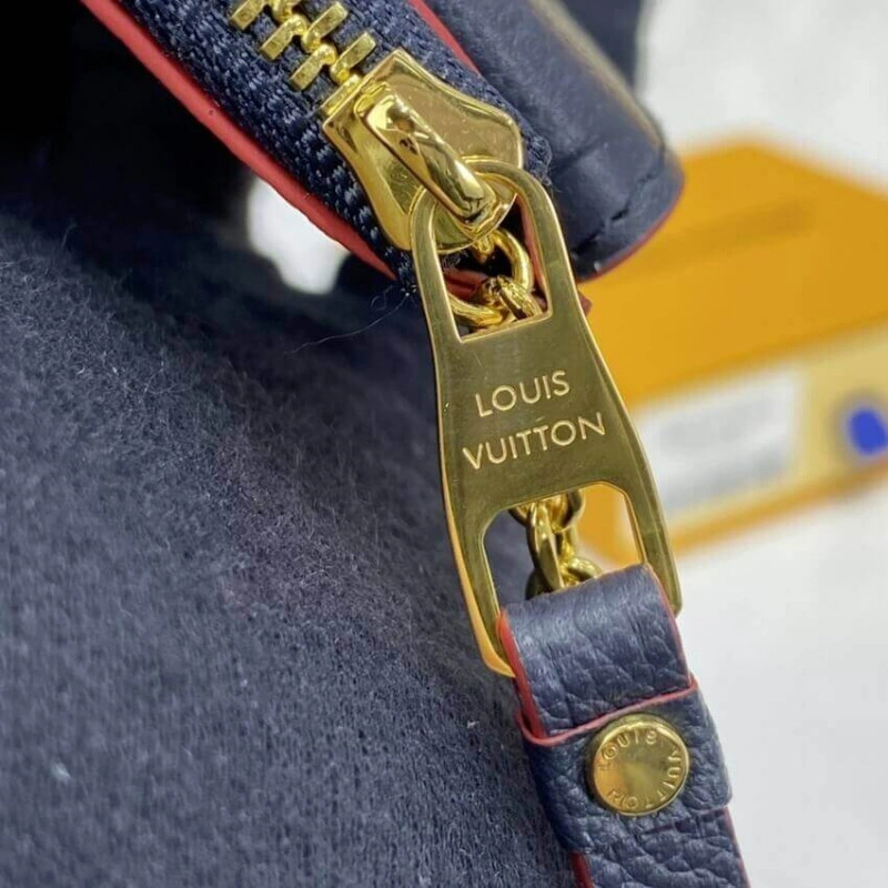 3 card sl Louis Vuitton Monogram Empreinte Card Holder Recto Verso Blue - Image 8