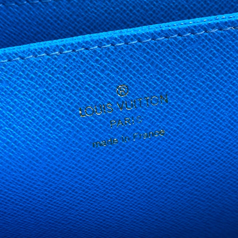 Blue Louis Vuitton Mount Fuji Vivienne Holiday Monogram Zippy Wallet Blue - Image 8
