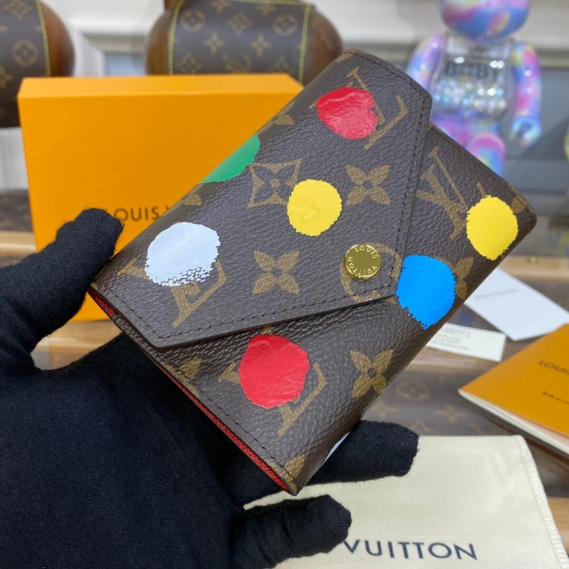 Colorful d Louis Vuitton x Yayoi Kusama Victorine Wallet - Image 4