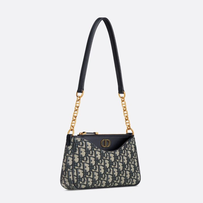 Mini Dior 30 Montaigne Hobo Avenue Bag Oblique Motif Canvas Blue HighQuality 9115 - Image 3