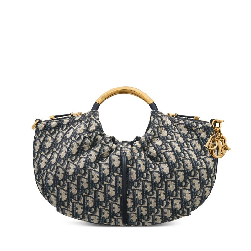 Popular 9128 Walk in Dior Purse In Oblique Motif Canvas Blue - Image 3