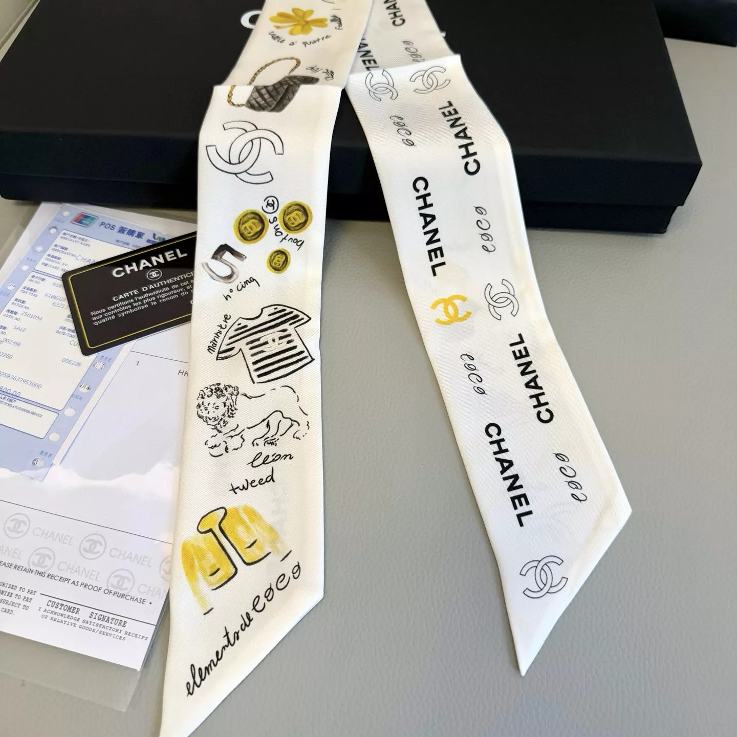 Resilient 3682 Chanel Silk Scarf