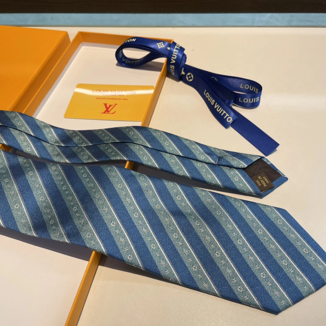 Sophisticated 8889 Louis Vuitton LV Necktie For Men - Image 6