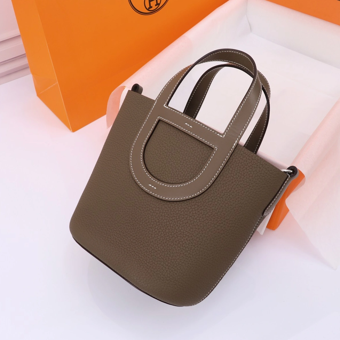 SportInspired 9791 Hermes AAA Quality Handbags In Silver For Women - Image 3
