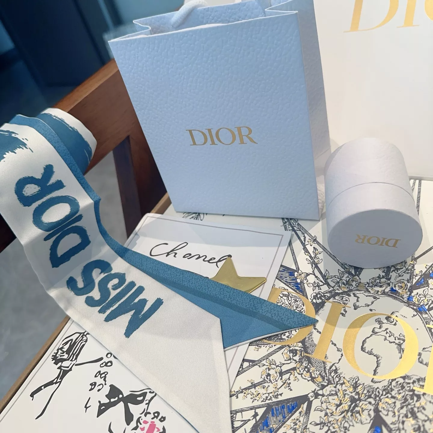 TopPick 7695 Christian Dior Silk Scarf - Image 3