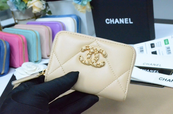 CHANEL 19 ZIPPED COIN PURSE EasyMatch 78 - Image 9