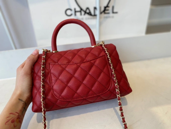 CHANEL FLAP BAG WITH TOP HANDLE WellDesigned 1041 - Image 7