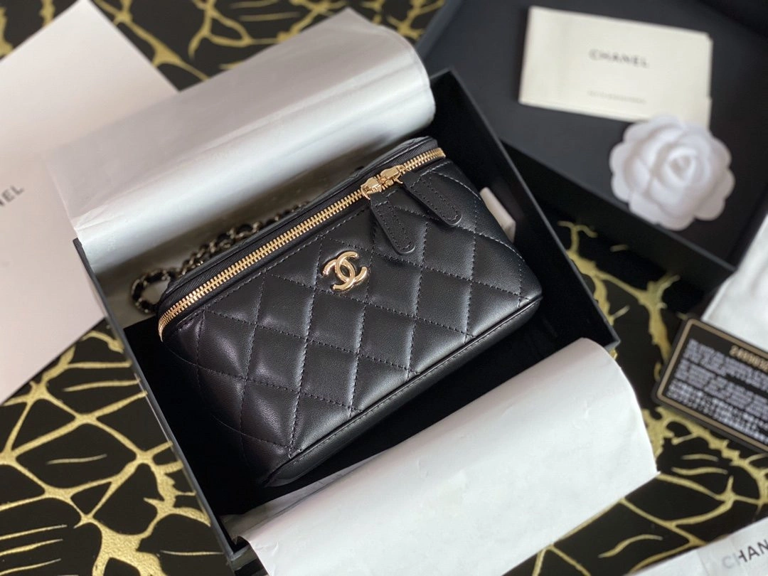 CHANEL SMALL VANITY WITH CHANELASSIC CHAIN Popular 1281 - Image 8