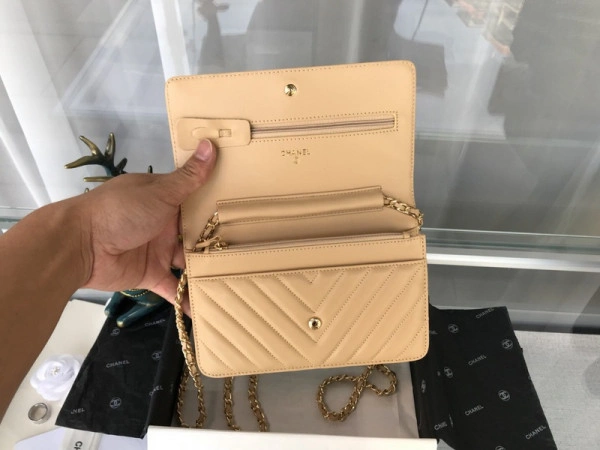 Popular CHANEL Flap Bag Lambskin With Gold Silver Hardware 844 - Image 13