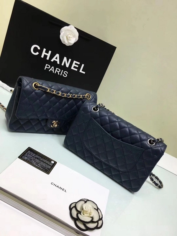 CHANEL 1112 royalblue Large 2.55 Calfskin Leather Flap Bag with Gold Hardware WellDesigned 849 - Image 8