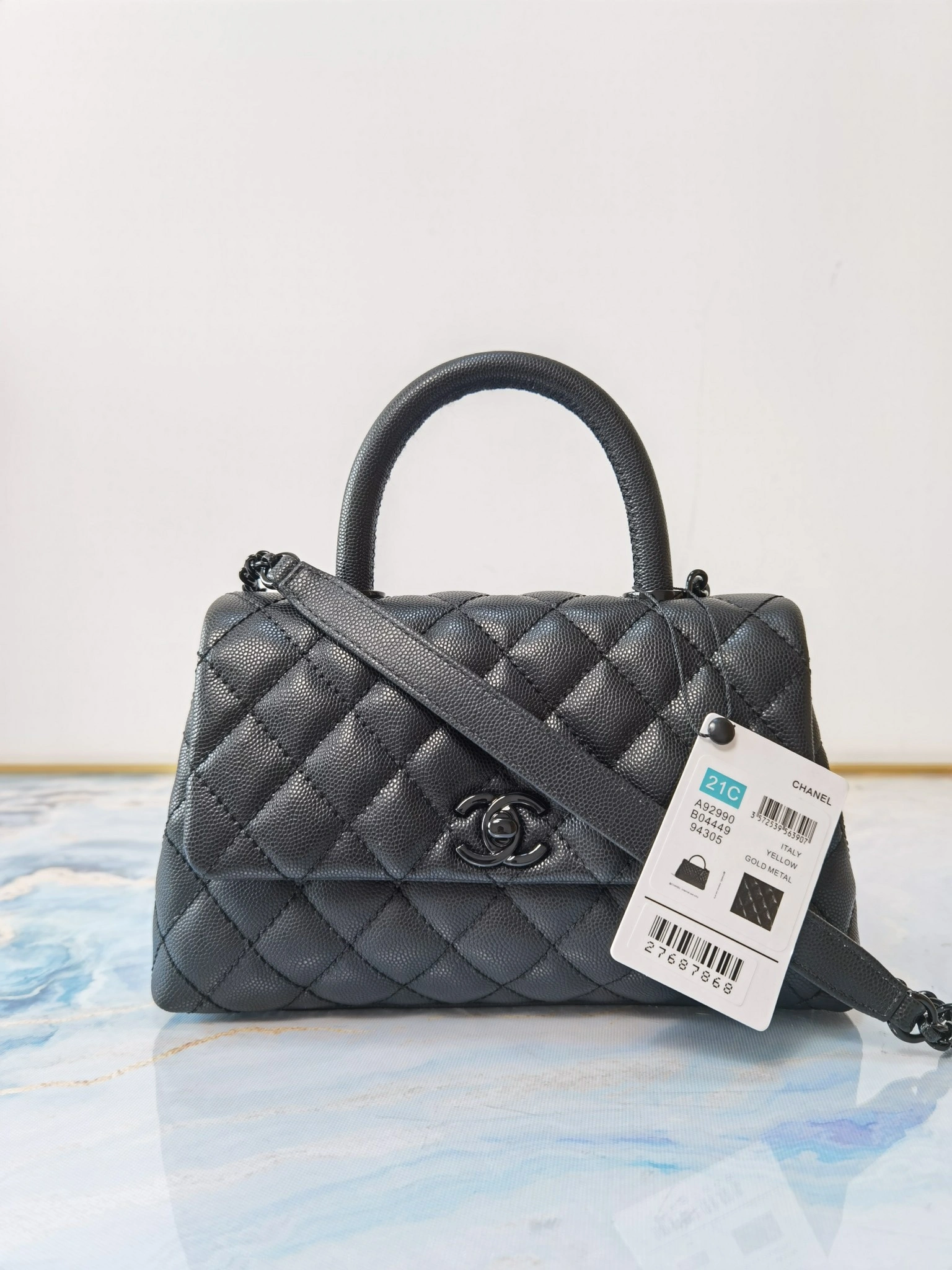 CHANEL FLAP BAG WITH TOP HANDLE ModernLook 1057